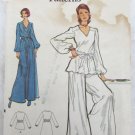 Vogue 8463 misses top dress evening flared pants size 12 bust 34 UNCUT pattern