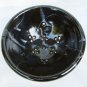 Rick Urban pottery strainer sieve bowl black gray glaze 6 3/4" artist studio