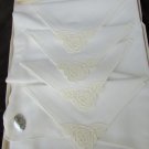 White tablecloth and napkins Lady's Pride 45x45 new in box vintage cloth set