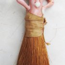 Vintage porcelain whisk doll Japan pink outfit great shape