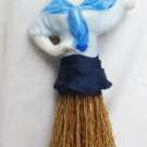 Whisk broom vanity porcelain half doll sailor outfit made Japan Whisk broom vanity porcelain half doll sailor outfit made Japan