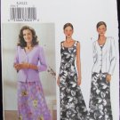 Butterick 3758 sleeveless dress and jacket UNCUT sizes 8 10 12 pattern
