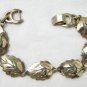 Sperry silver tone leaf links bracelet vintage 7 1/2"