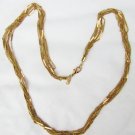 LR Lady Remington 8 narrow gold tone chain necklace 24" like new