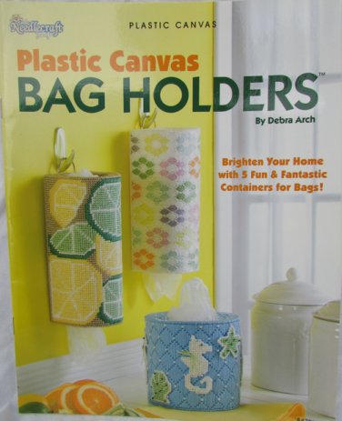 Plastic Canvas Bag Holders 5 patterns including chicken