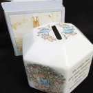 Wedgwood Peter Rabbit money bank cube like shape new in box Wedgwood Peter Rabbit money bank cube like shape new in box