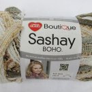 Red Heart Sashay Yarn BoHo Tambourine gold white 3.5 oz Red Heart Sashay Yarn BoHo Tambourine gold white 3.5 oz