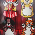 Circus Puppets plastic canvas patterns Needlecraft shop lion tiger clown dog Circus Puppets plastic canvas patterns Needlecraft shop lion tiger clown dog