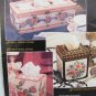 Victorian Bouquet Tissue Boxes plastic canvas booklet flowers Annie's Attic