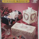 Victorian Bouquet Tissue Boxes plastic canvas booklet flowers Annie's Attic