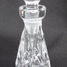 Waterford perfume bottle with stopper dobber 5" slender elegant crystal marked