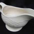 Pfaltzgraf Remembrance gravy boat white pink blossoms stoneware