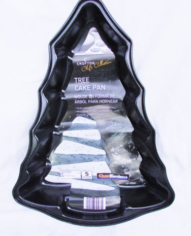 Crofton Christmas tree cake pan non-stick Chef's Collection new