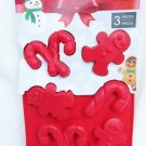 Trudeau silicone chocolate molds set of 3 Christmas candy canes ginger bread Trudeau silicone chocolate molds set of 3 Christmas candy canes ginger bread