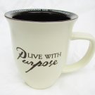 Abbey Gift mug Live with Purpose religious cup Him who strengthens me