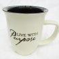 Abbey Gift mug Live with Purpose religious cup Him who strengthens me