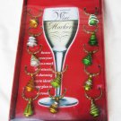 Boston Warehouse Wine Markers 12 jeweled tree charms Christmas holiday new in box