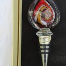 Wine bottle stopper Murano art glass top A. Dal Borgo label new in package