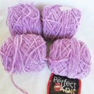 Perfect Knit chenille yarn lilac 6 ounces total polyester Perfect Knit chenille yarn lilac 6 ounces total polyester