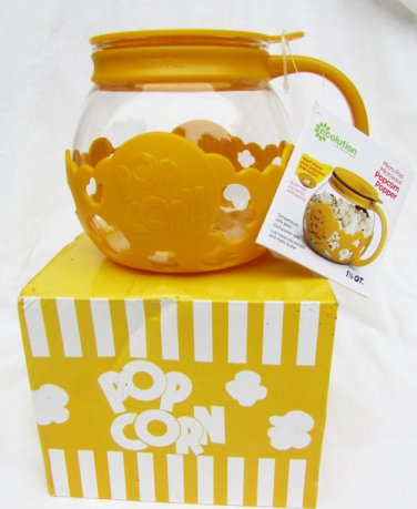 Share  Ecolution popcorn popper deep yellow 1 1/2 quarts microwave NIB