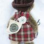 Boyd's Bear Lizzie Wishkabibble with tag stuffed toy 9" plaid dress
