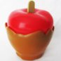 Vintage plastic apple bubble gum candy container carmel apple shape