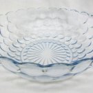 Blue bubble glass large berry bowl Anchor Hocking very nice 8 3/8"