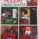 Holiday Unique Shapes Leisure Arts plastic canvas booklet Valentine Irish Christmas