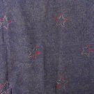 Denim fabric raised stars on dark blue 58" wide by the yard Denim fabric raised stars on dark blue 58" wide by the yard