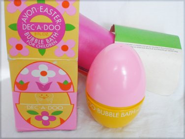 Avon Easter Egg Dec A Do Bubble Bath for Children kids 8 oz in box