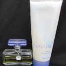 Avon Crystal Aura perfume spray with Swarovski stone  1 oz & body lotion tube