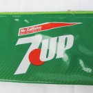 7 Up pencil case bag plastic green ADI zipper close 7 Up pencil case bag plastic green ADI zipper close