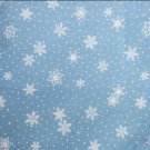Snowflakes pale blue fabric cotton by the yard Christmas winter Snowflakes pale blue fabric cotton by the yard Christmas winter