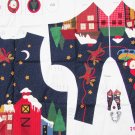 Vest sewing panel Up on the Housetop Chrismas sizes Xs S M L cut and sew