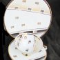 Winterling Bavaria Atomic cup saucer plate tea set white gold china Germany
