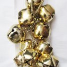 Jingle sleigh bell cluster gold door ornament 6 large 2 1/4" bells & 8 of 1 3/4" bells. Jingle sleigh bell cluster gold door ornament 6 large 2 1/4" bells & 8 of 1 3/4" bells.
