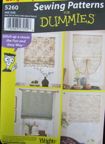 Simplicity 5260 Roman Window Shade sewing pattern 4 styles UNCUT