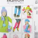 McCall M6213 child leg warmers hats scraves mittens pattern various sizes