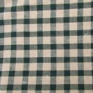 Homespun fabric green tan check plaid cotton 43" wide by the yard vintage Homespun fabric green tan check plaid cotton 43" wide by the yard vintage