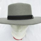 Alexis Bendel gray felt hat black band 100% polyester size S fedora