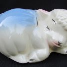 Lamb sleeping blue planter USA mark vintage 1950s ceramic Lamb sleeping blue planter USA mark vintage 1950s ceramic