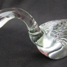 2 Heisey crystal clear geese fgiruines goose wings circa 1940 1050