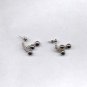 Avon Silvery Cluster dangle pieced earrings