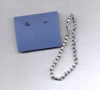 crystal avon tennis bracelet sapphire sparkling earrings