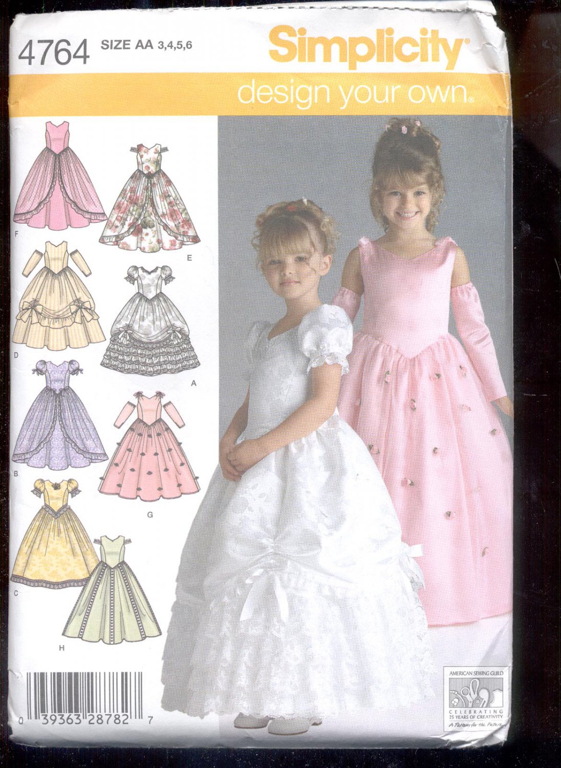 Simplicity Pattern 4764 Child's special occression dress sizes AA-...