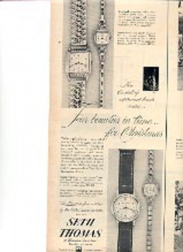 1952  Seth Thomas Watches magazine  ad ( #1901)