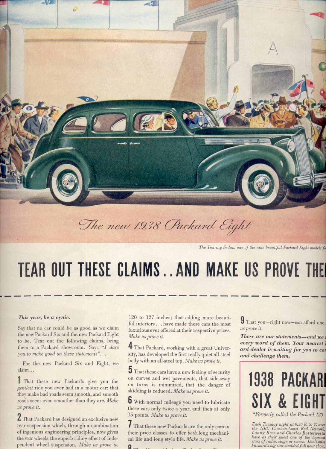 Oct. 25, 1937 - 1938 Packard magazine ad (#6508)