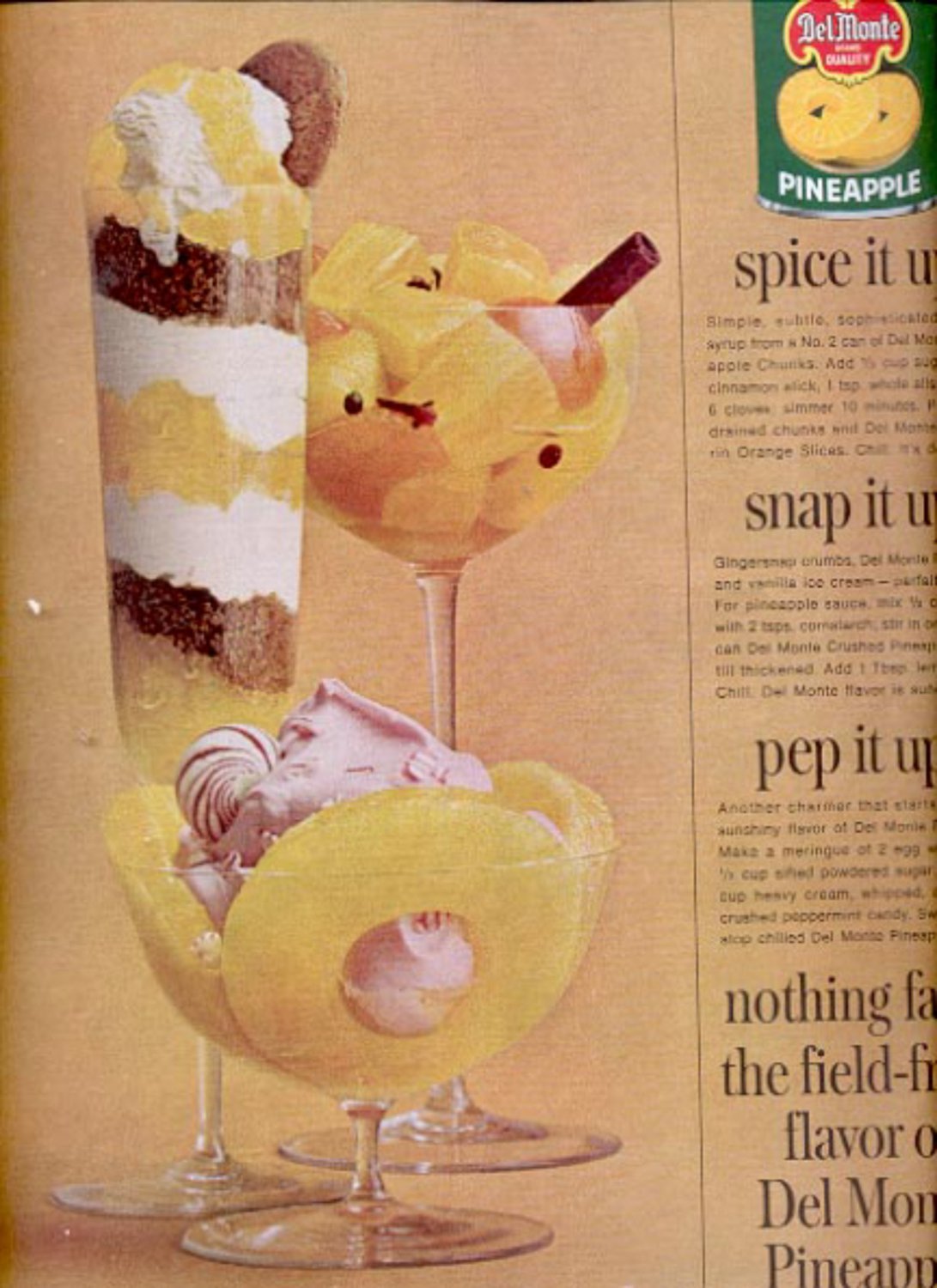 1963 Del Monte Pineapple magazine     ad (#5694)