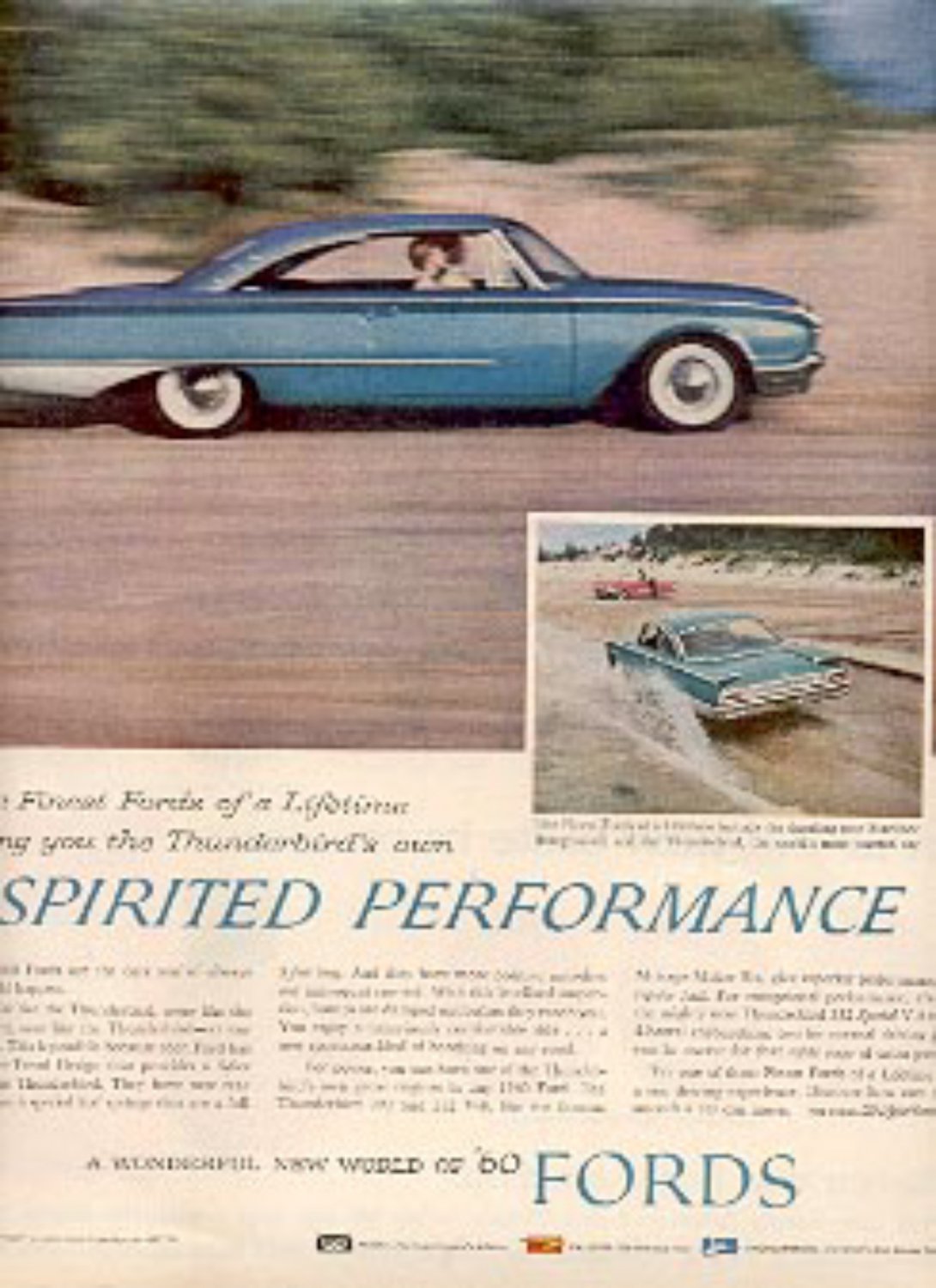 1960 Thunderbird's '60 Ford magazine ad (# 2519)