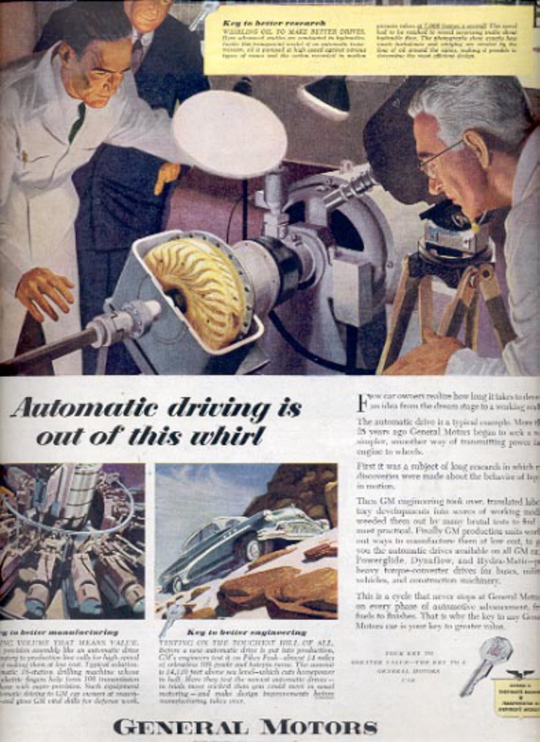 Nov. 1951 General Motors  magazine ad (#4335)